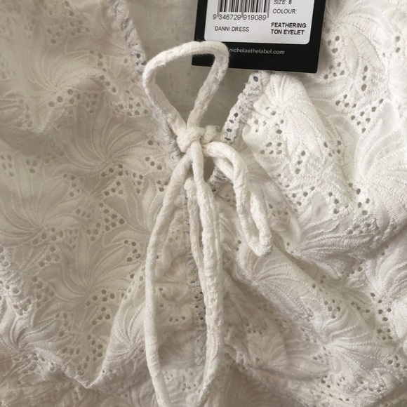 Nicholas White Danni Broderie Mini Dress 8 - Picture 6 of 12